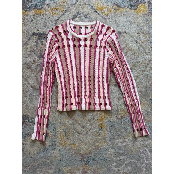 Jonathan Simkhai Tiana Cut-Out Knitted Top & Jax/Larken Midi Skirt SET - Picture 8 of 14